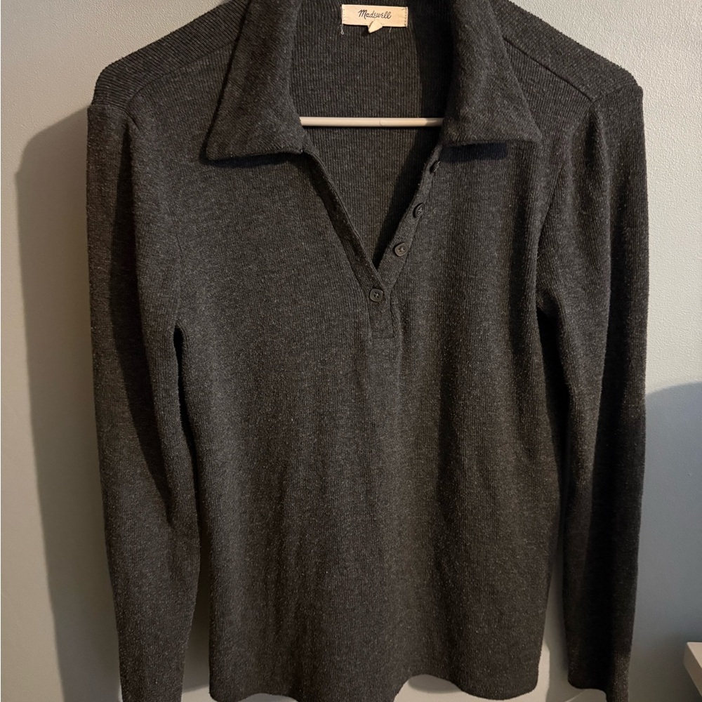 Madewell Charcoal Gray Women's Top